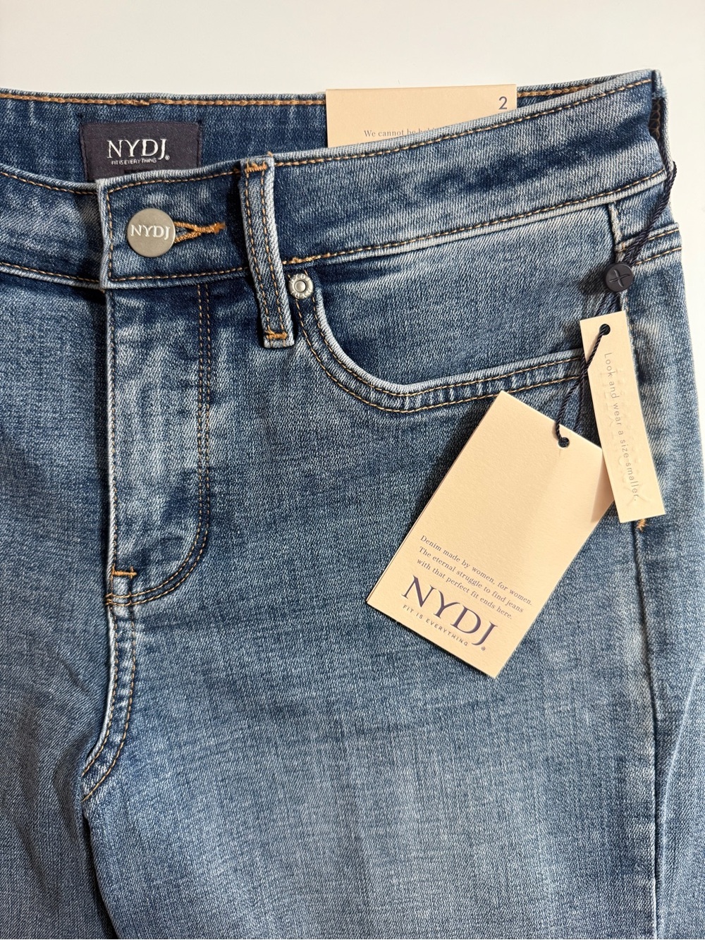 NYDJ Women's Blue Denim Jeans size 27 new